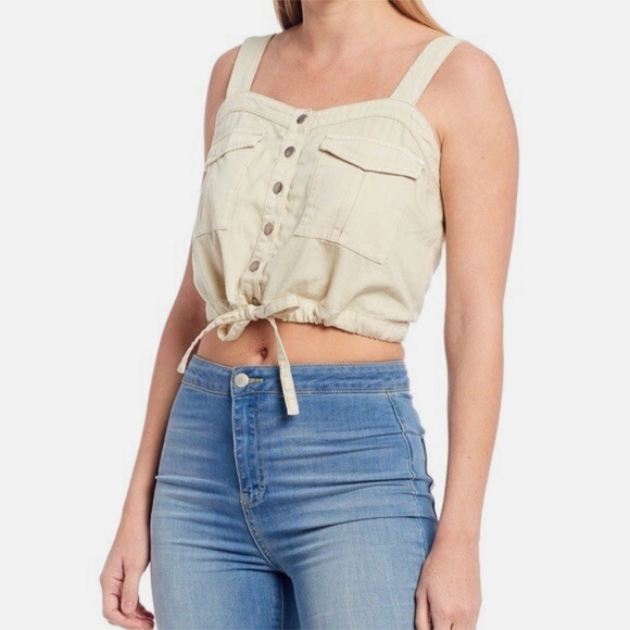 Free People We The Free Palm Desert Cotton Crop Top - Picture 5 of 11